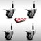 Service Caster 3'' SS Black Poly Swivel 3/4'' Expanding Stem Caster Set Total Lock Brake, 4PK SCC-SSEXTTL20S314-PPUB-BLK-34-4 - alternate 3